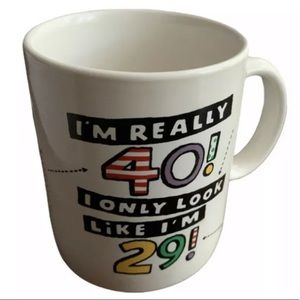 Shoebox Greetings Mug I'm Really 40 I Only Look Like I'm 29 Funny Birthday